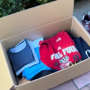 21 pieces of men’s clothing.